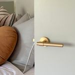 20626 - Helsinki Lever - Round Rose - Brushed Brass - Passage