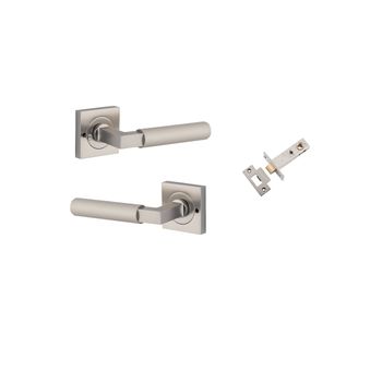 Brunswick Lever - Square Rose Privacy Kit (Inbuilt Privacy)
