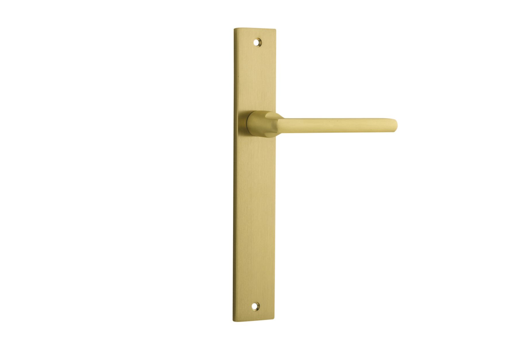 16302 - Baltimore Lever - Rectangular Backplate - Brushed Gold PVD - Passage