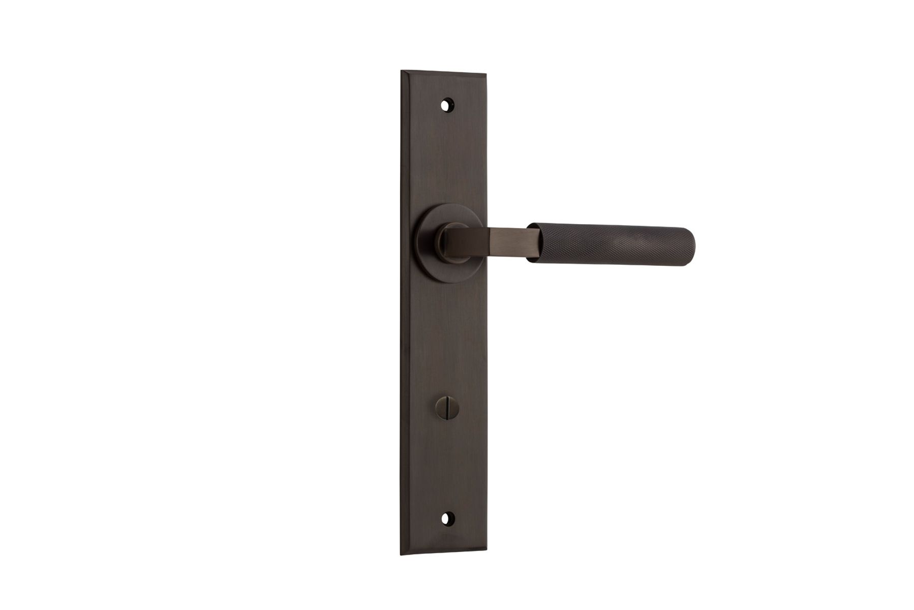 10796 - Brunswick Lever - Chamfered Backplate - Signature Brass - Passage