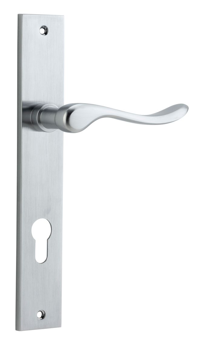 12420E85 - Stirling Lever - Rectangular Backplate - Brushed Chrome - Entrance