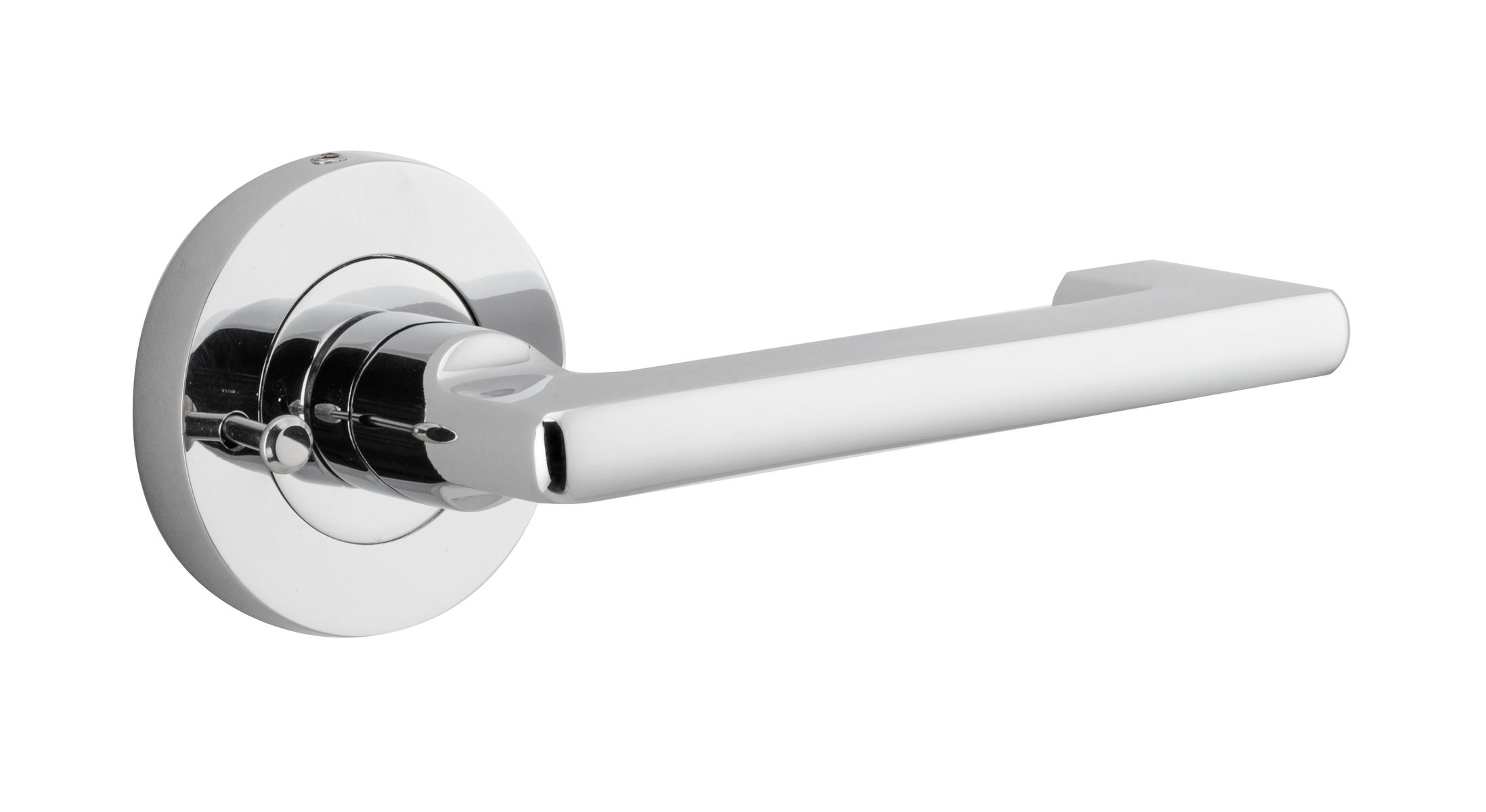 20784KIBPRIV60 - Baltimore Return Lever - Round Rose (Inbuilt Privacy) - Polished Chrome - Privacy