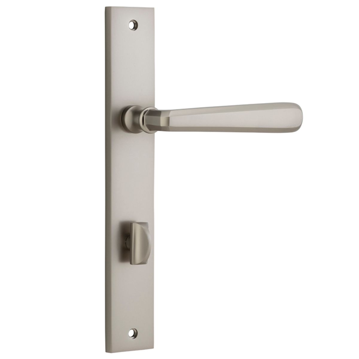 14872P85 - Copenhagen Lever - Rectangular Backplate - Satin Nickel - Privacy