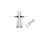 14208KPASS60 - Annecy Lever - Rectangular Backplate Passage Kit - Polished Nickel - Passage