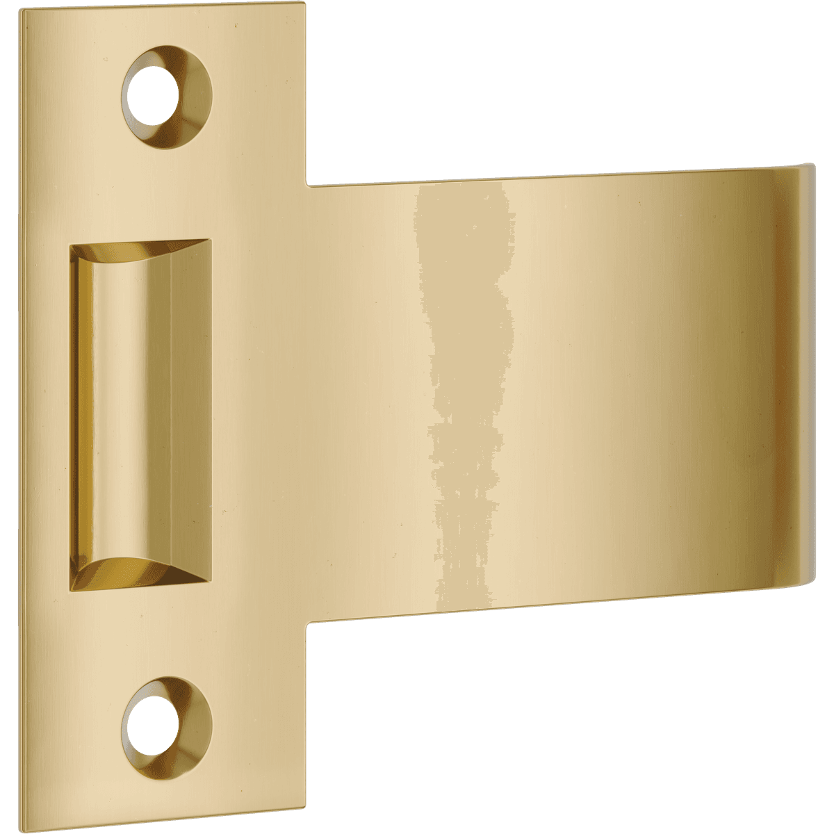 21962 - Extended Striker to Suit Roller Tube Latch - Polished Brass