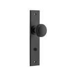 12831P85 - Paddington Knob - Chamfered Backplate - Matt Black - Privacy