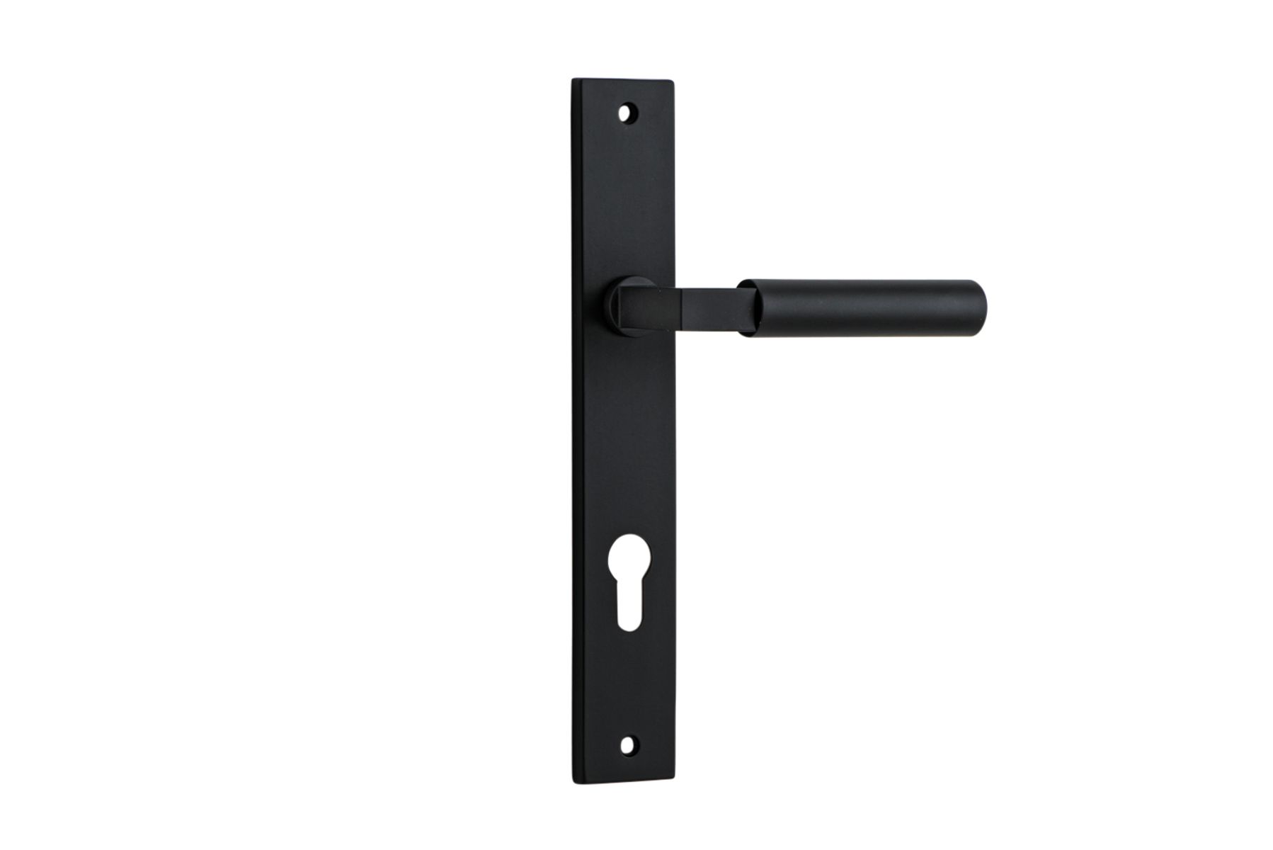 12750E85 - Berlin Lever - Rectangular Backplate - Matt Black - Entrance