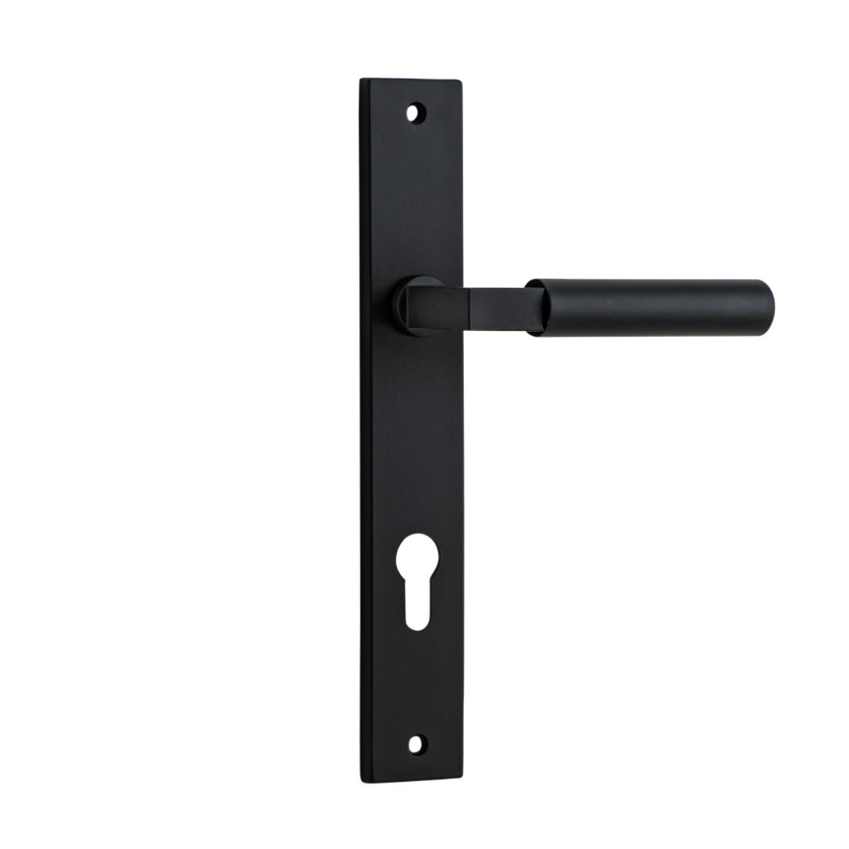 12750E85 - Berlin Lever - Rectangular Backplate - Matt Black - Entrance