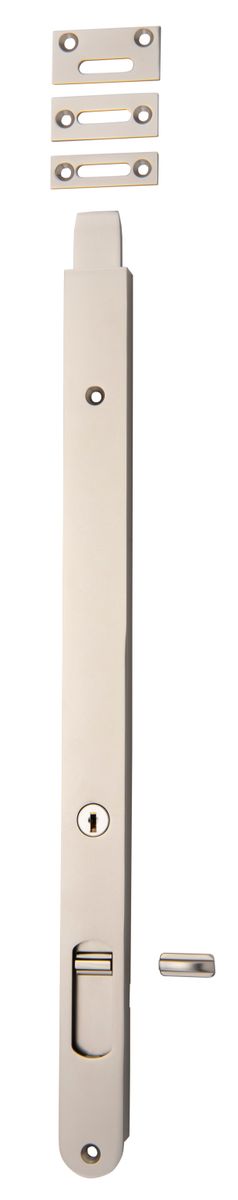 20339 - Locking Flush Bolt - 400mm - Satin Nickel