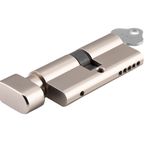 21619 - Euro Cylinder Key/Thumb 5 Pin - Satin Nickel - Entrance