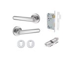 24004KENTR60KK - Puerto Lever - Round Rose Entrance Kit with Separate High Security Lock - Polished Chrome - Entrance