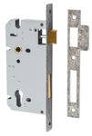 6083 - 85mm Euro Mortice Locks - 60mm Backset - Distressed Nickel