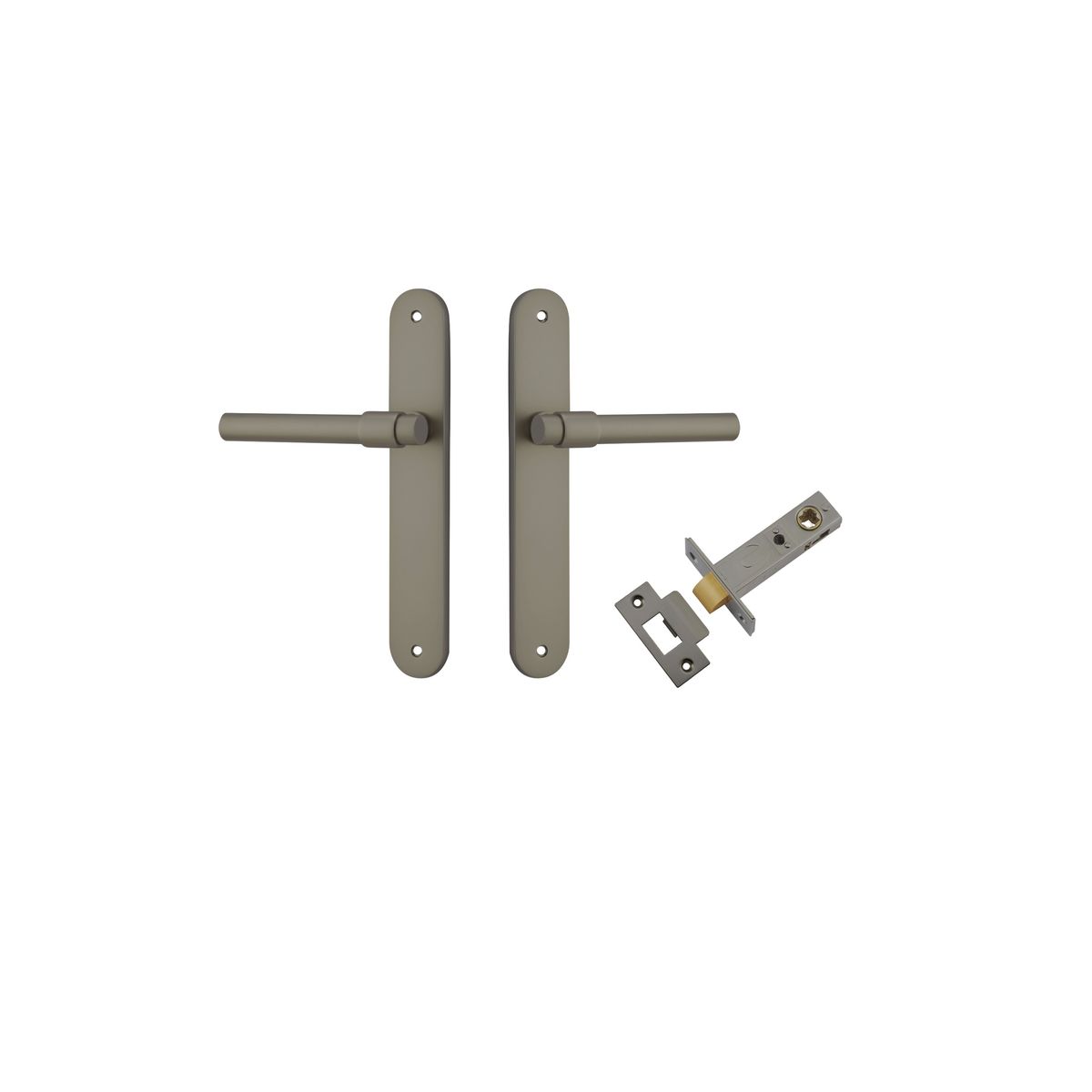 16600KPASS60 - Helsinki Lever - Oval Backplate Passage Kit - Graphite PVD - Passage
