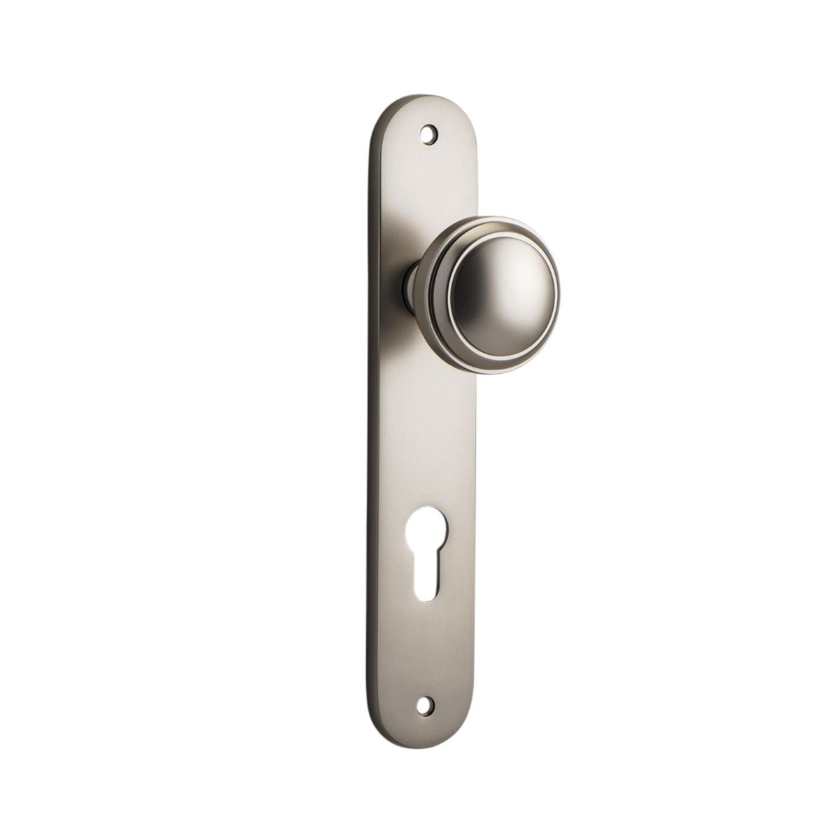 14832E85 - Paddington Knob - Oval Backplate - Satin Nickel - Entrance