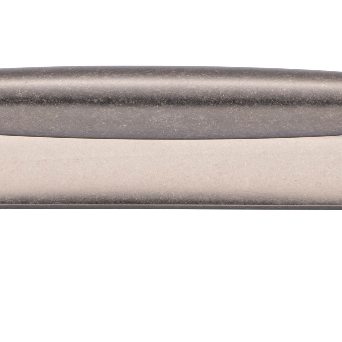 21097B - Sarlat Cabinet Pull with Backplate - CTC320mm - Distressed Nickel