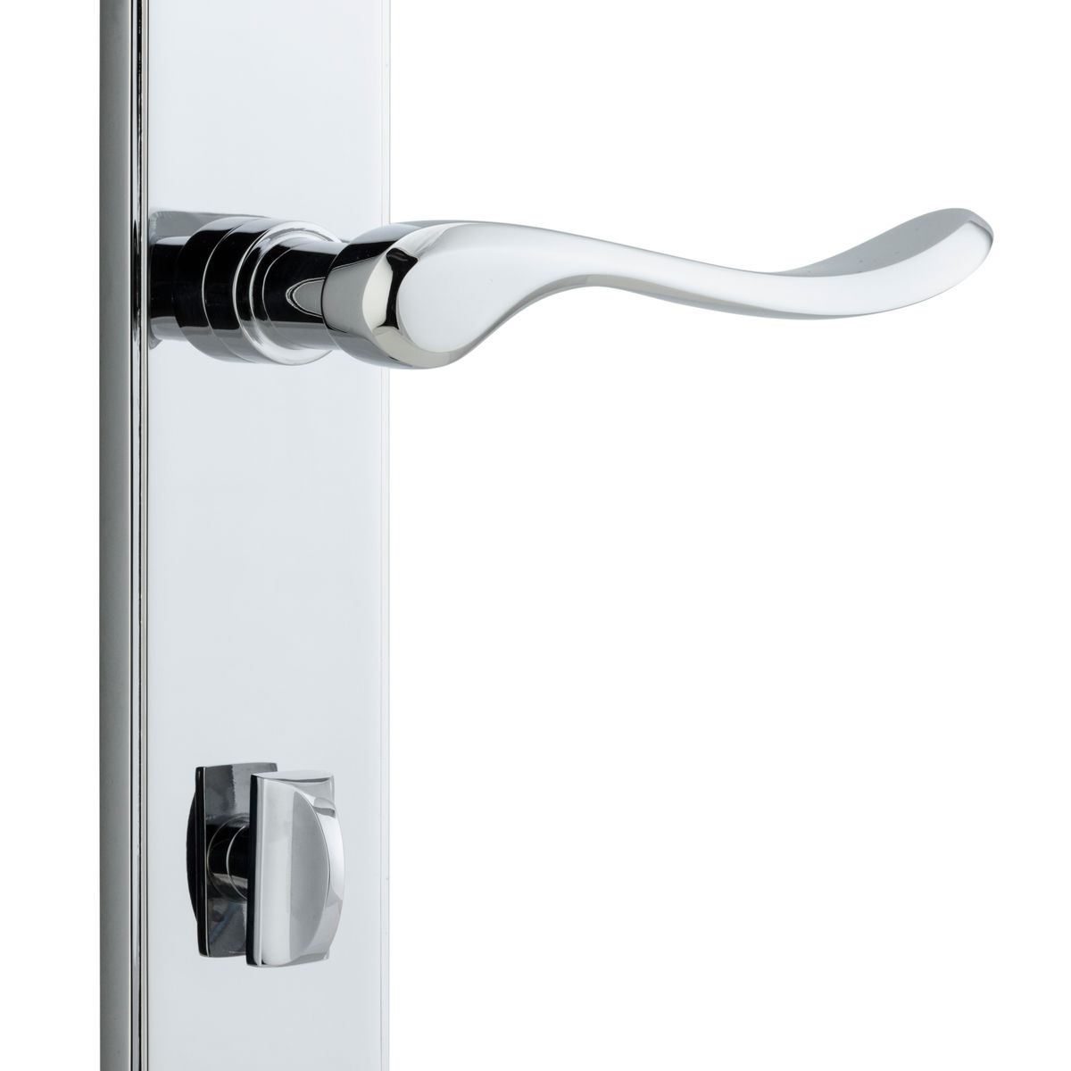 11922P85 - Stirling Lever - Shouldered Backplate - Polished Chrome - Privacy