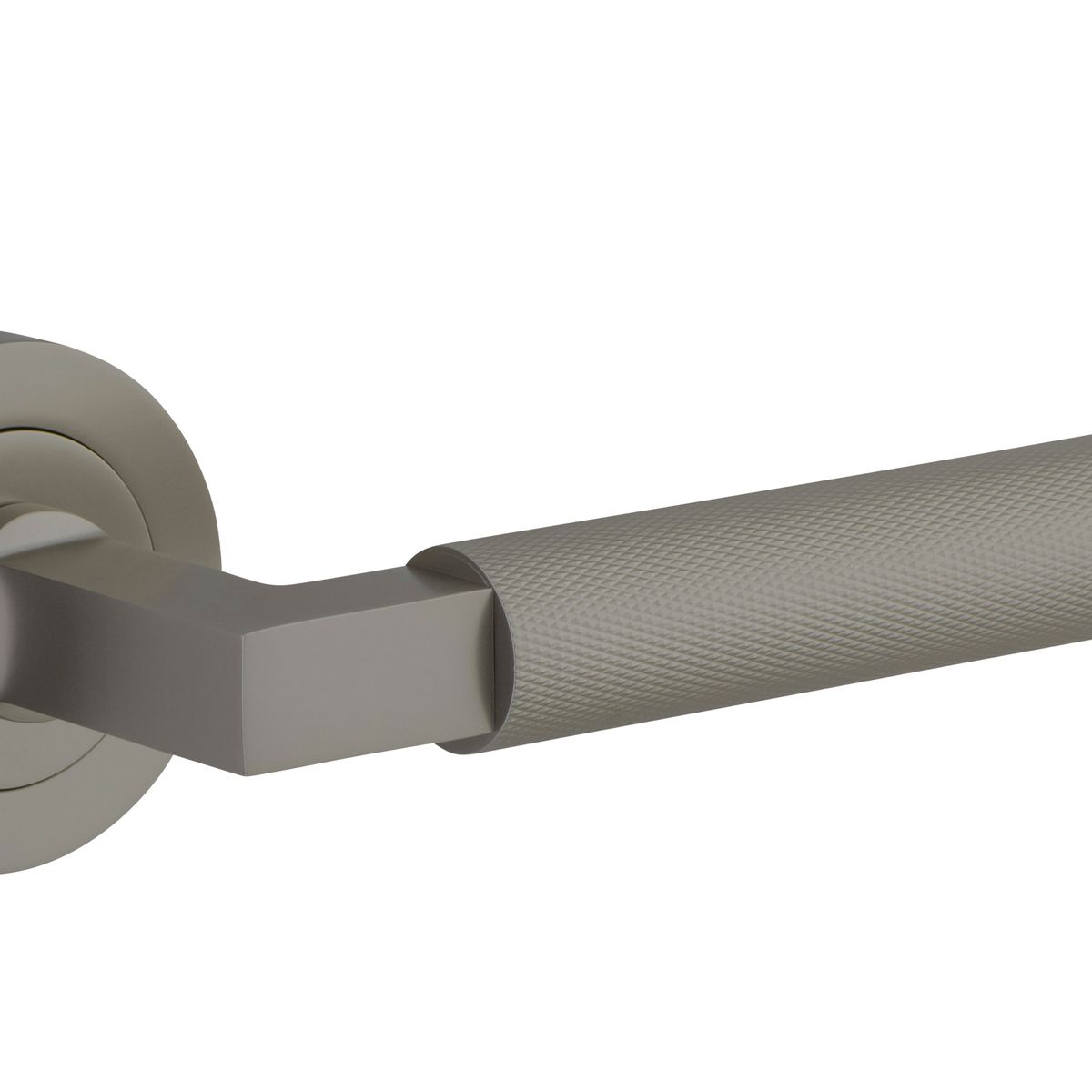 16861 - Brunswick Lever - Round Rose - Graphite PVD - Passage