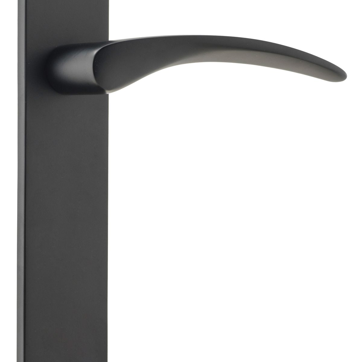 12728 - Oxford Lever - Oval Backplate - Matt Black - Passage