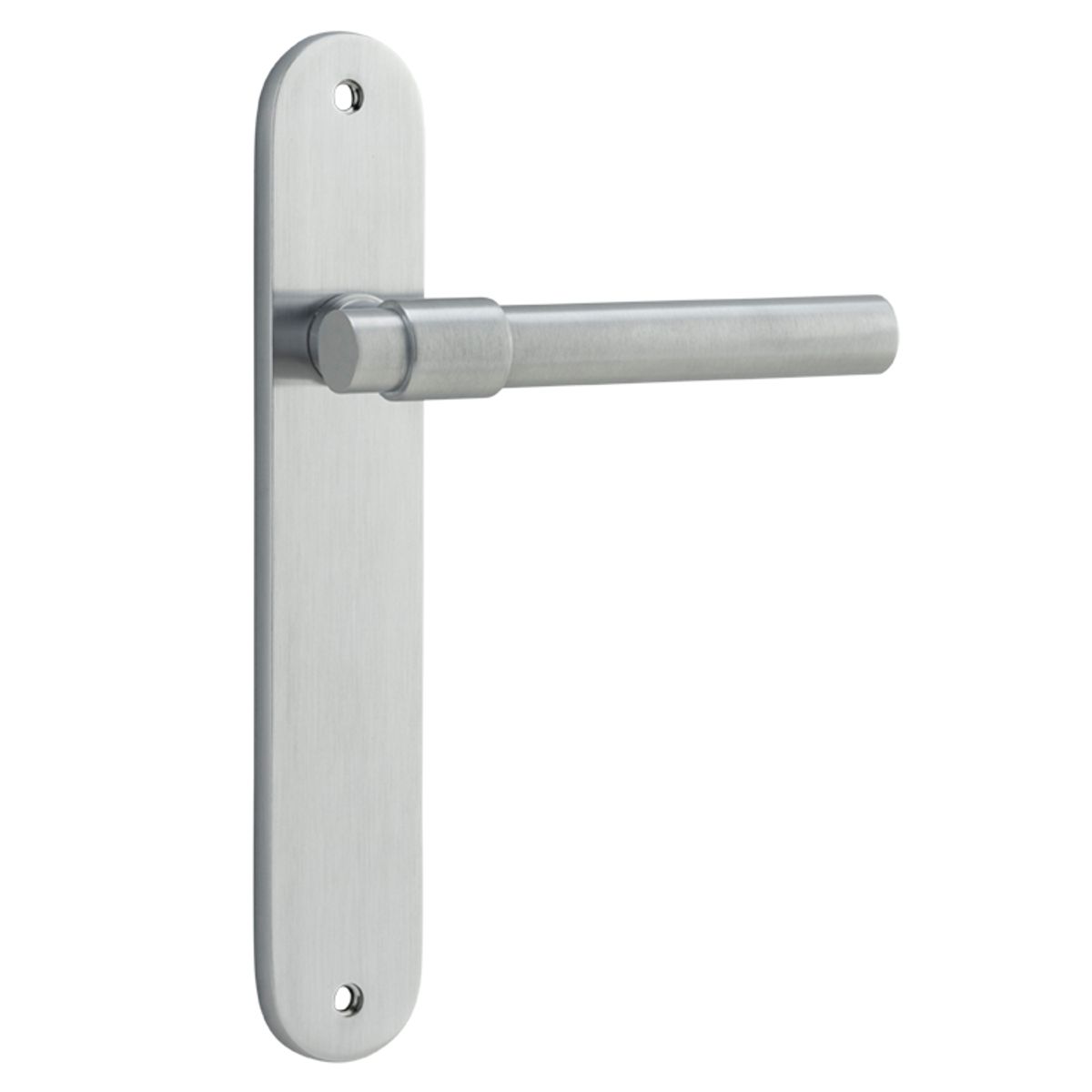 12400 - Helsinki Lever - Oval Backplate - Brushed Chrome - Passage