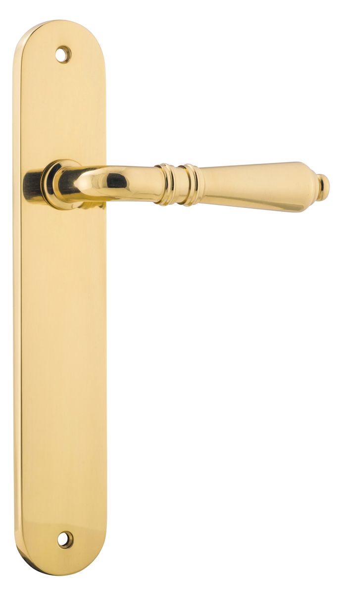10224 - Sarlat Lever - Oval Backplate - Polished Brass - Passage