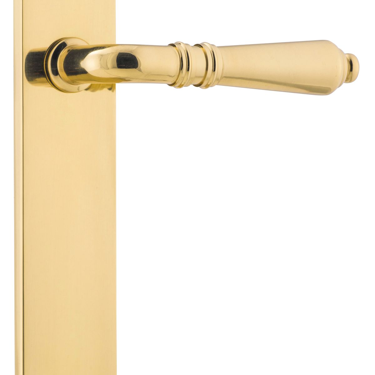 10224 - Sarlat Lever - Oval Backplate - Polished Brass - Passage