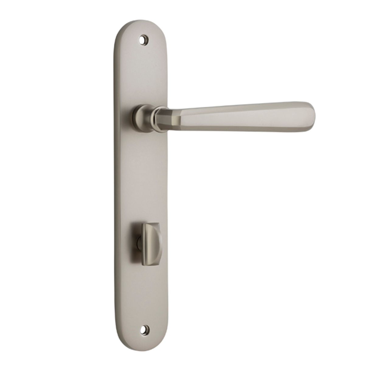 14876P85 - Copenhagen Lever - Oval Backplate - Satin Nickel - Privacy