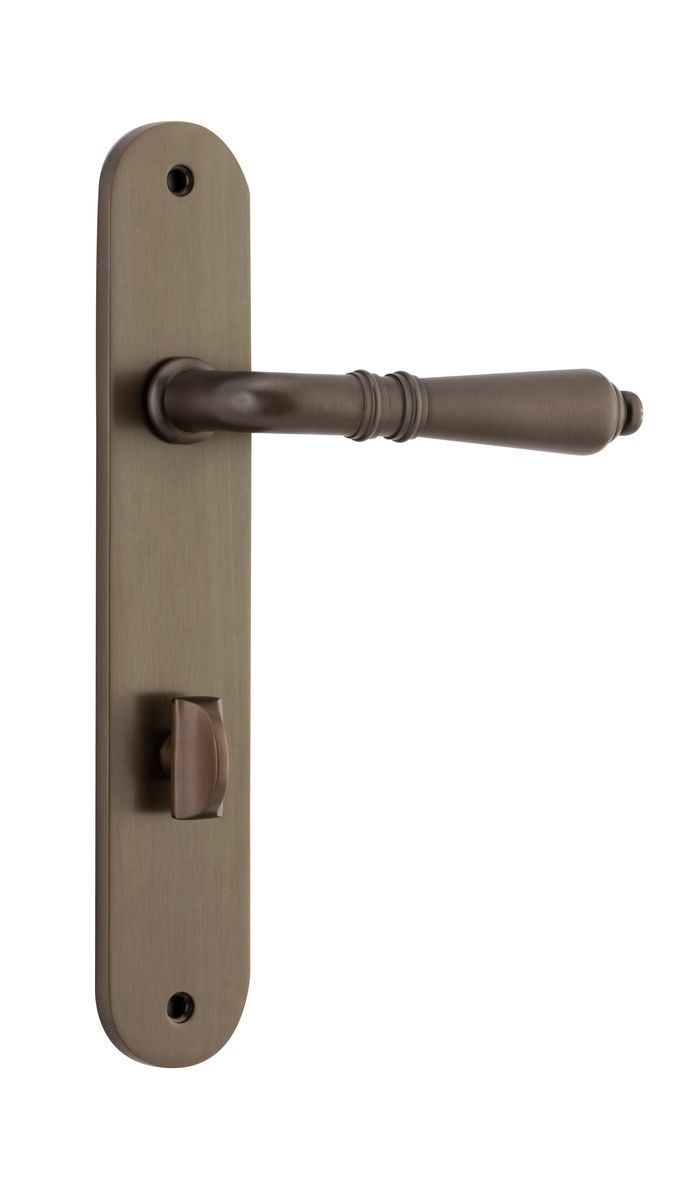 10724P85 - Sarlat Lever - Oval Backplate - Signature Brass - Privacy