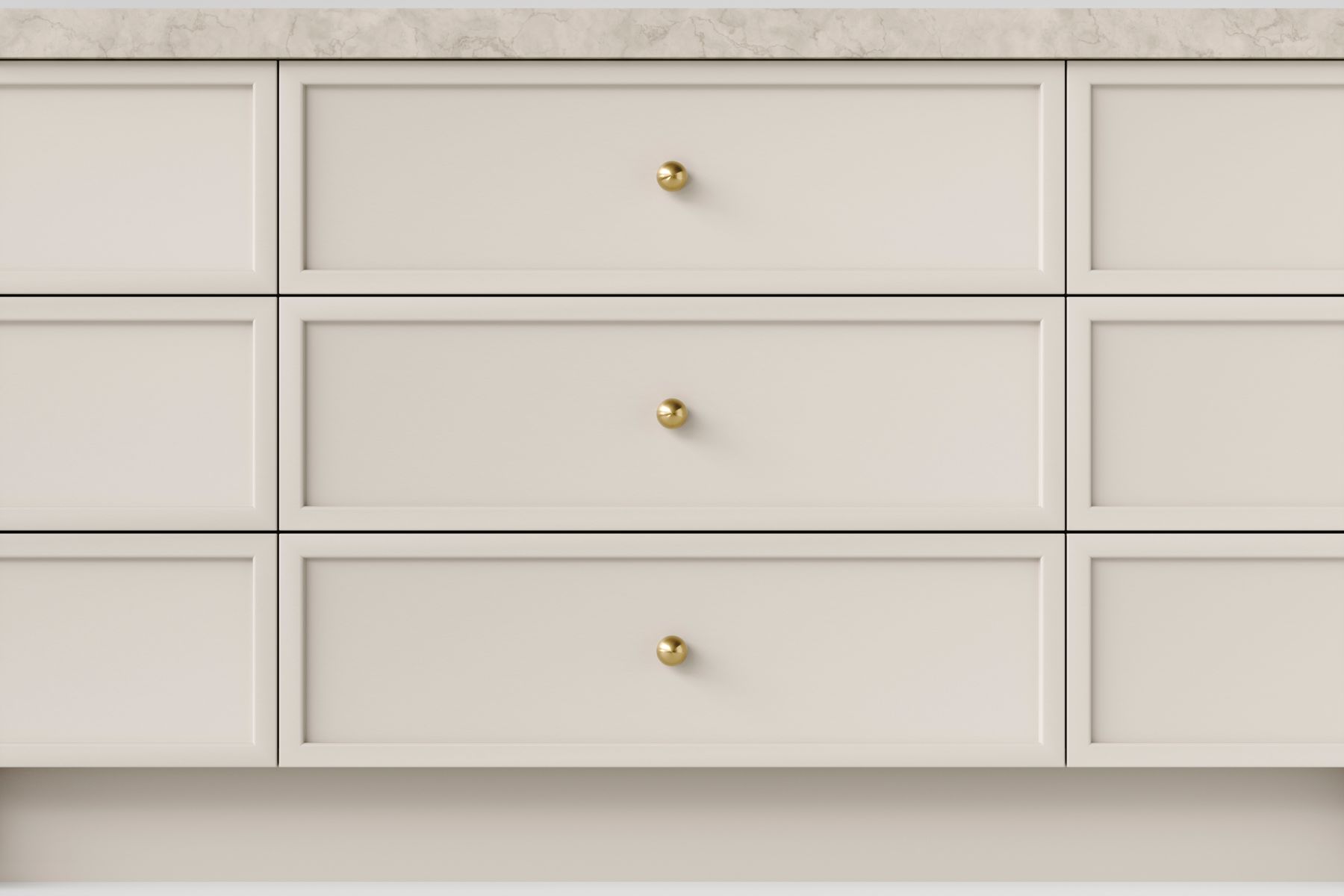 24080 - Puerto Cupboard Knob P30xD32mm - Brushed Gold PVD