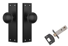Milton Door Knob - Long Backplate Passage Set