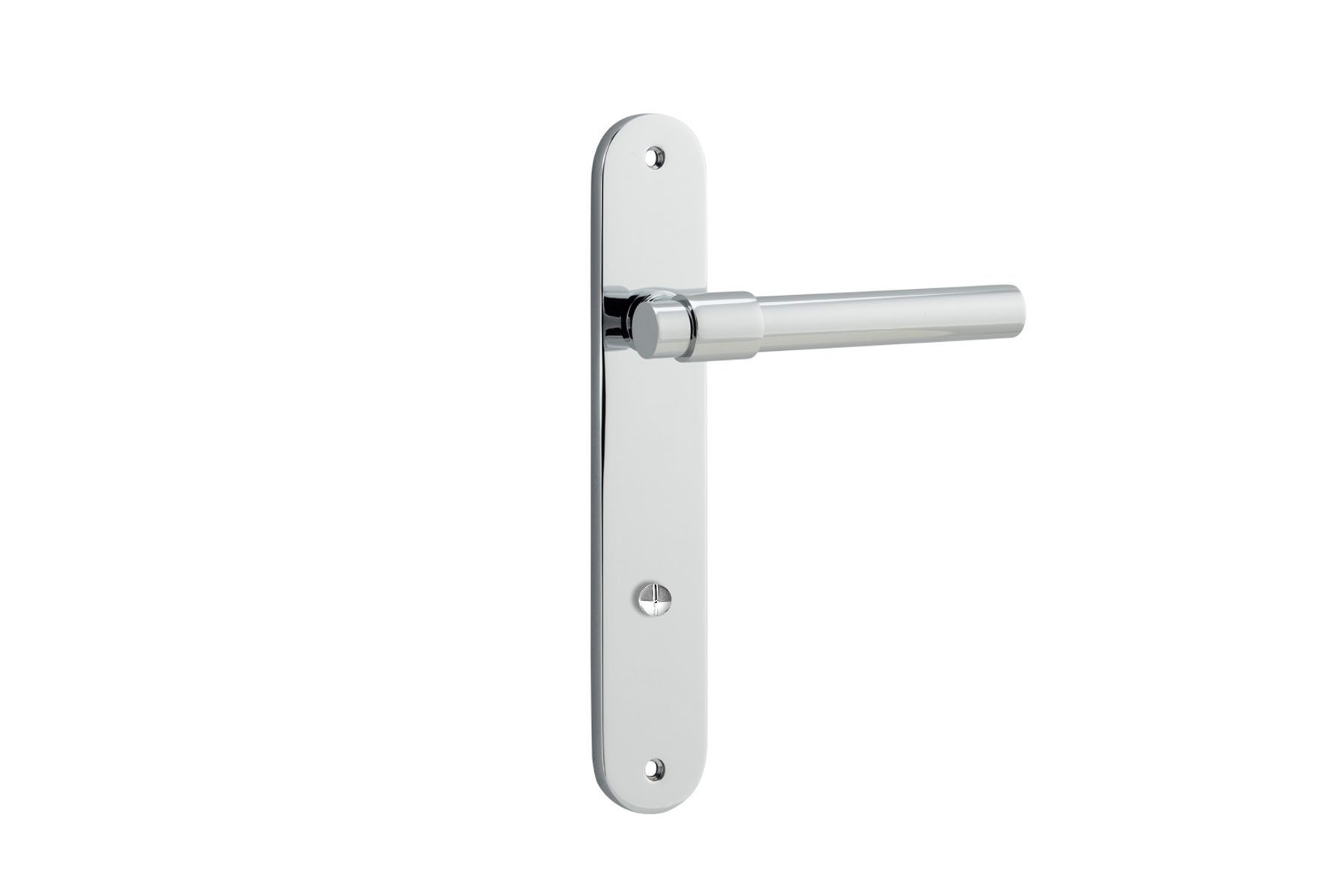 11900P85 - Helsinki Lever - Oval Backplate - Polished Chrome - Privacy
