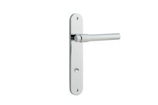 11900P85 - Helsinki Lever - Oval Backplate - Polished Chrome - Privacy