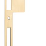 20090 - Extended 85mm Strikers - H198xW63mm - Polished Brass