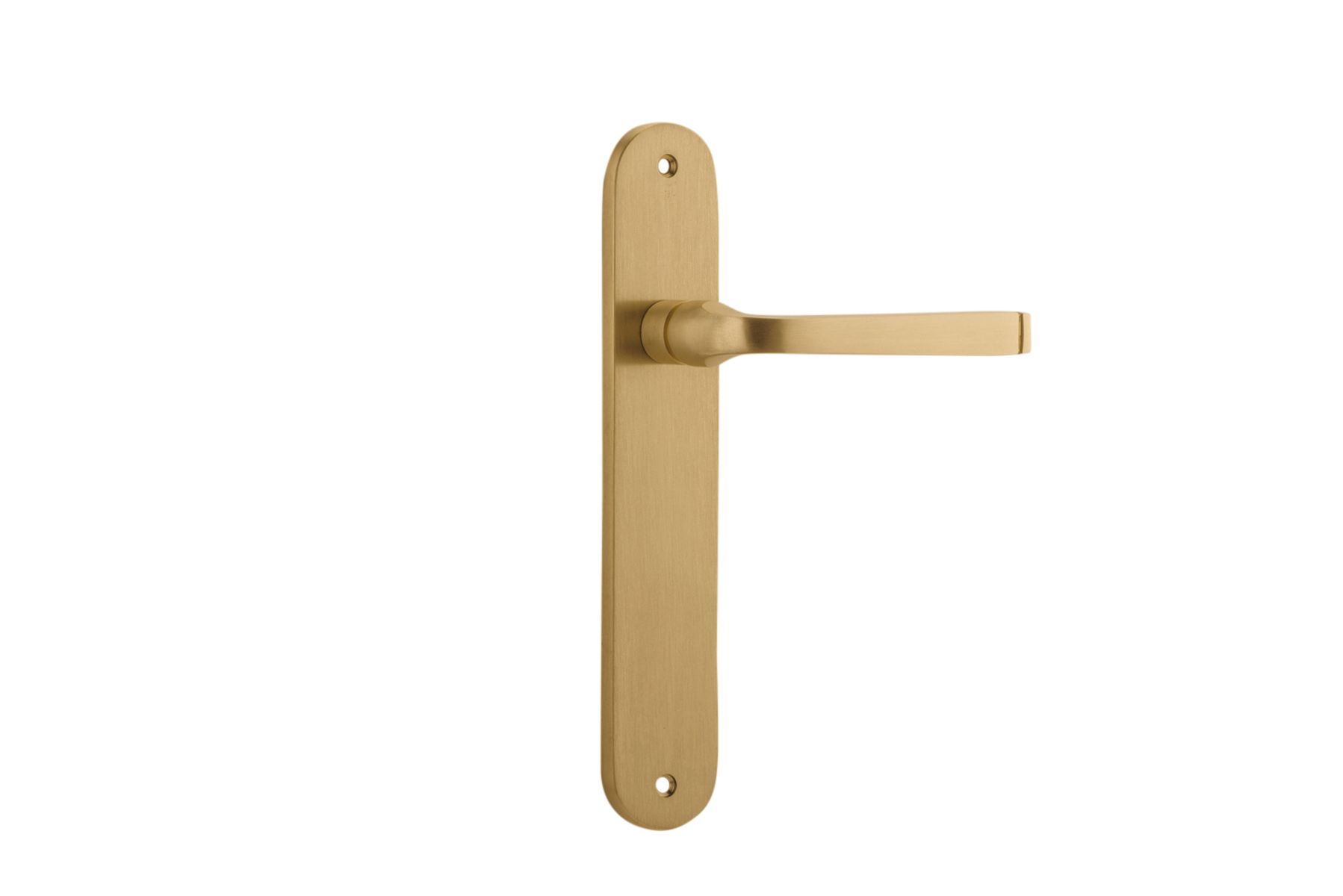 15232 - Annecy Lever - Oval Backplate - Brushed Brass - Passage