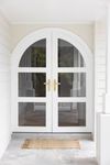 15364KENTR60KT - Osaka Lever - Oval Backplate Entrance Kit with High Security Lock - Brushed Brass - Entrance