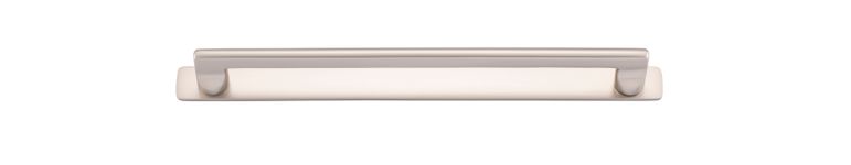 20909B - Baltimore Cabinet Pull with Backplate - CTC256mm - Satin Nickel