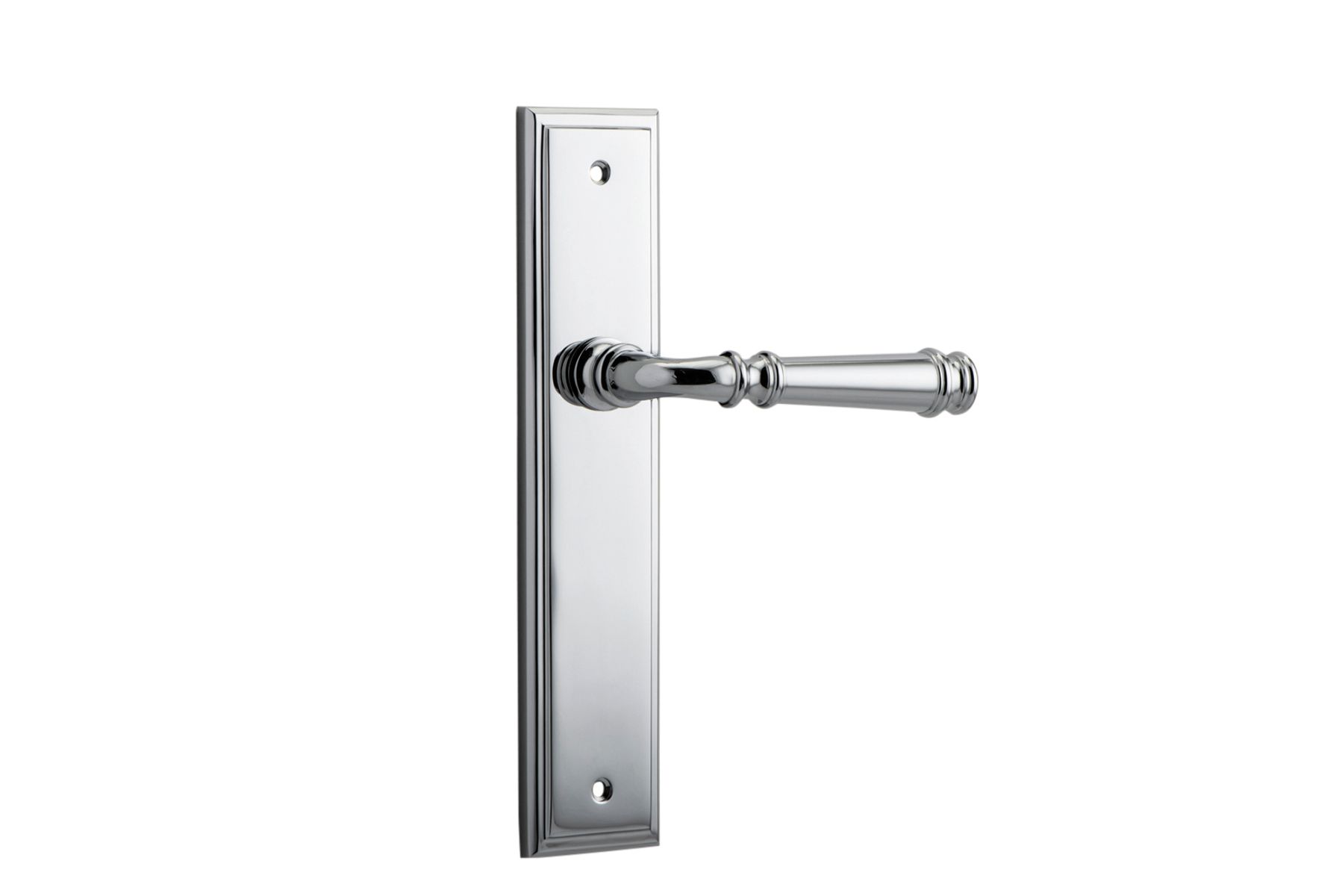 11742 - Verona Lever - Stepped Backplate - Polished Chrome - Passage