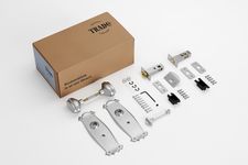 Bungalow Door Knob - Long Backplate Privacy Set