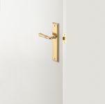 10236KENTR60KK - Sarlat Lever - Stepped Backplate Entrance Kit with High Security Lock - Polished Brass - Entrance