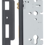 6073 - Rebated 85mm Euro Roller Mortice Locks - 60mm Backset - Matt Black
