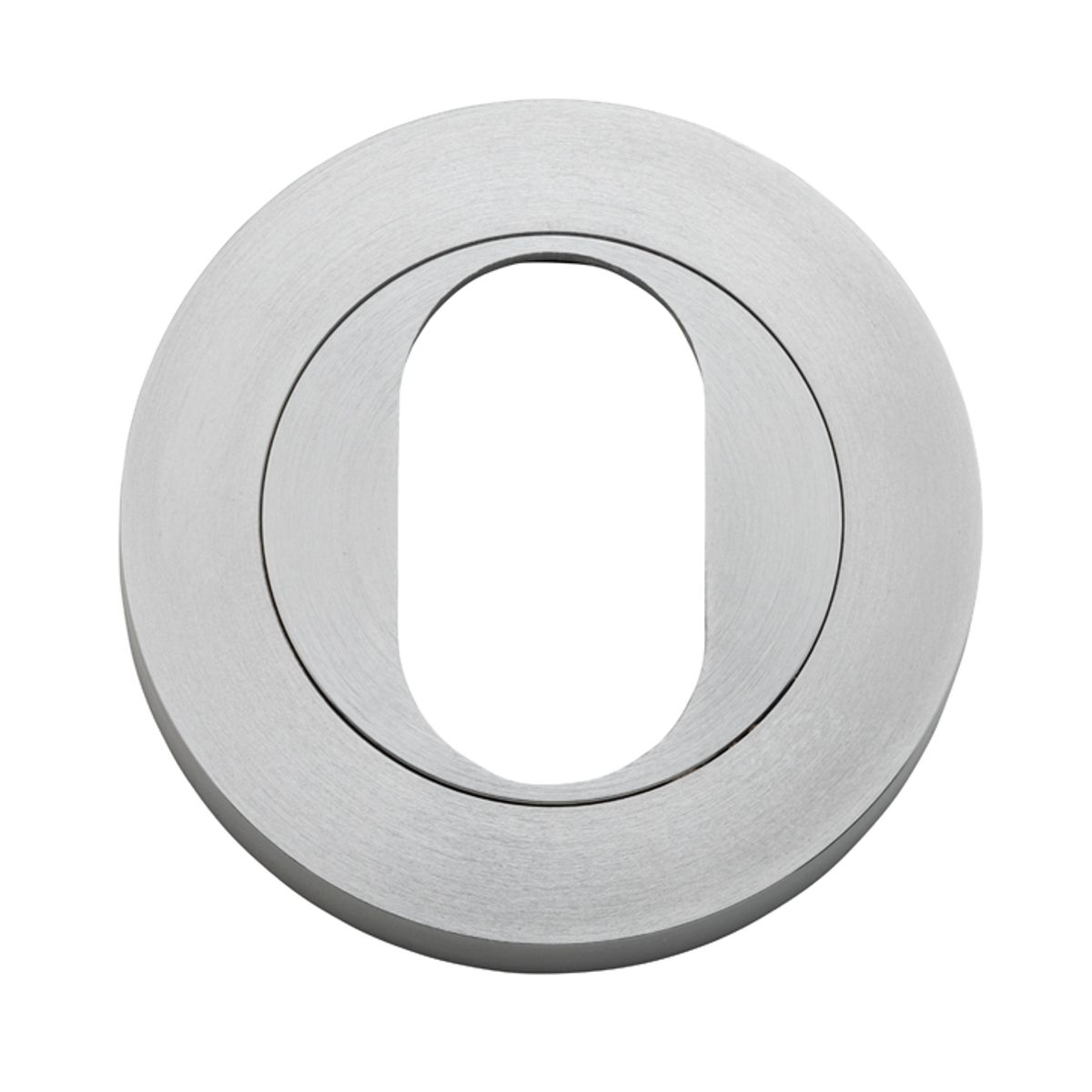20065 - Oval Escutcheon -  Round - Brushed Chrome