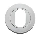 20065 - Oval Escutcheon -  Round - Brushed Chrome