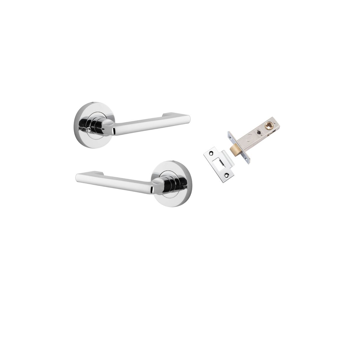 20784KIBPRIV60 - Baltimore Return Lever - Round Rose (Inbuilt Privacy) - Polished Chrome - Privacy