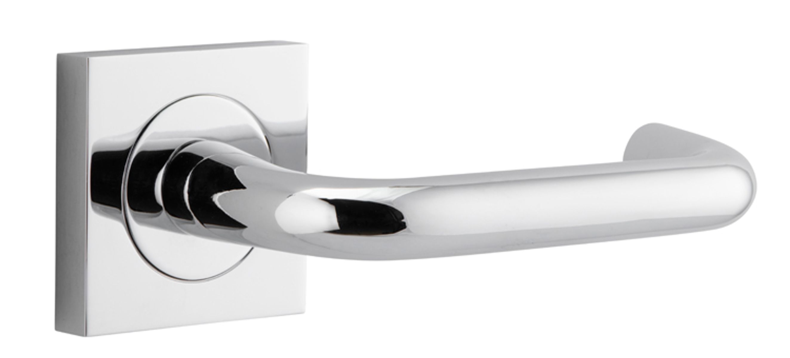 20364 - Oslo Lever - Square Rose - Polished Chrome - Passage