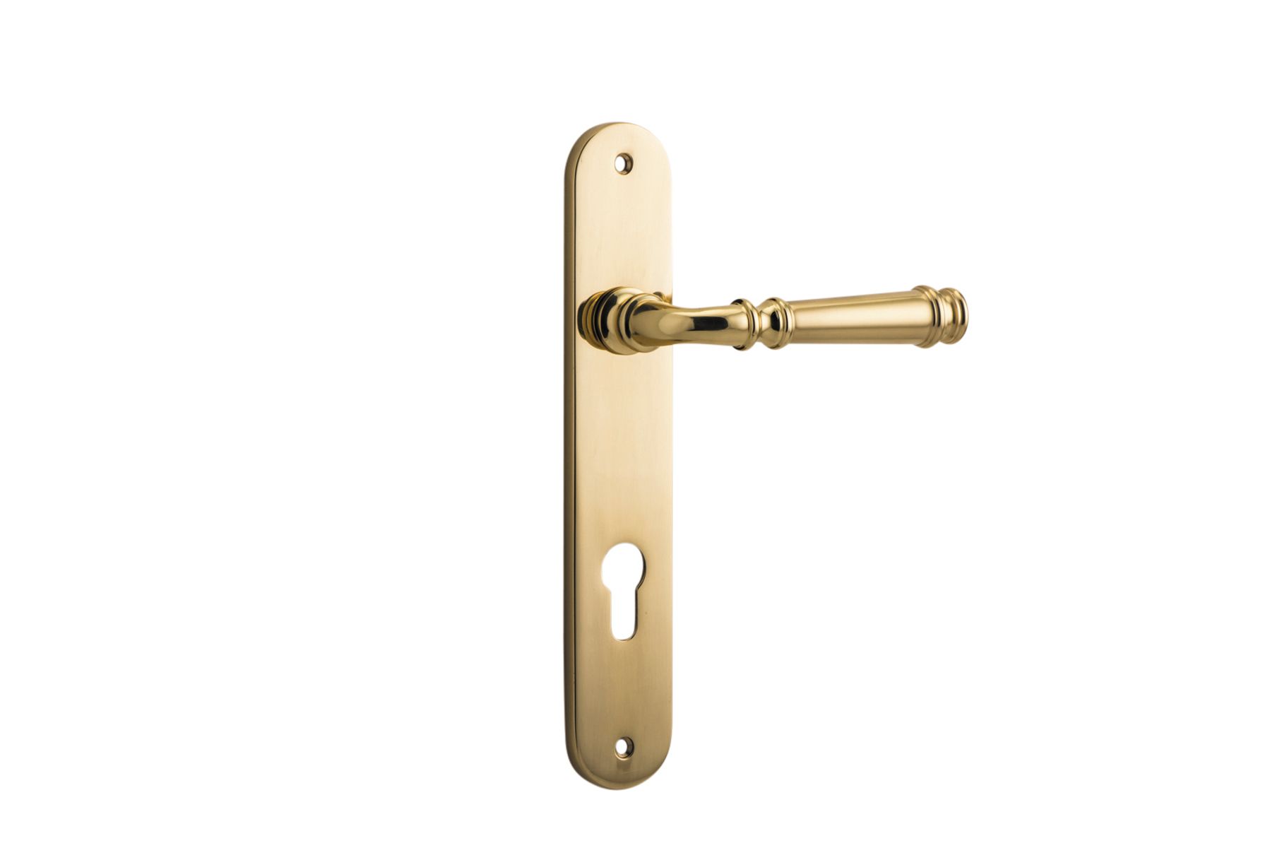 10230E85 - Verona Lever - Oval Backplate - Polished Brass - Entrance