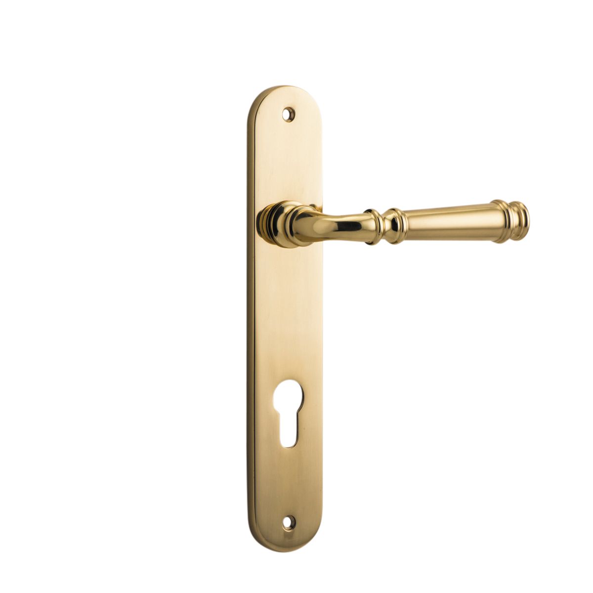 10230E85 - Verona Lever - Oval Backplate - Polished Brass - Entrance