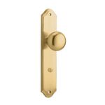 15328P85 - Cambridge Knob - Shouldered Backplate - Brushed Brass - Privacy