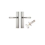 14242KPASS60 - Verona Lever - Stepped Backplate Passage Kit - Polished Nickel - Passage