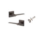0431KIBPRIV60 - Como Lever - Square Rose Privacy Kit (Inbuilt Privacy) - Signature Brass - Privacy