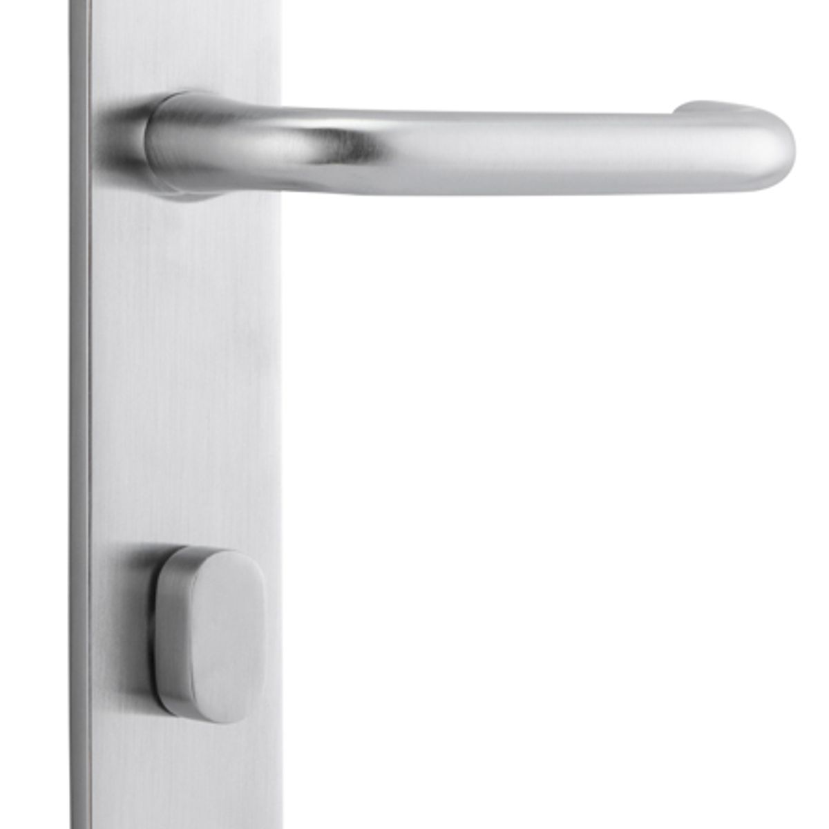 12346P85 - Oslo Lever - Oval Backplate - Brushed Chrome - Privacy