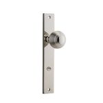 14324P85 - Guildford Knob - Rectangular Backplate - Polished Nickel - Privacy